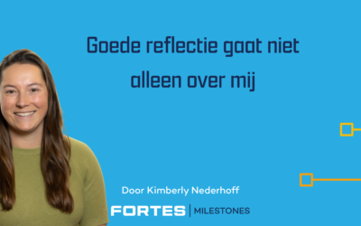 Goede reflectie gaat niet alleen over mij